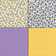 Pound A Metre 4 Fat Quarters 4 Piece Fat Quarter Bundle- 100% Cotton (Spring Flowers)