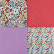 Pound A Metre 4 Fat Quarters 4 Piece Fat Quarter Bundle- 100% Cotton (Spring Tapestry)