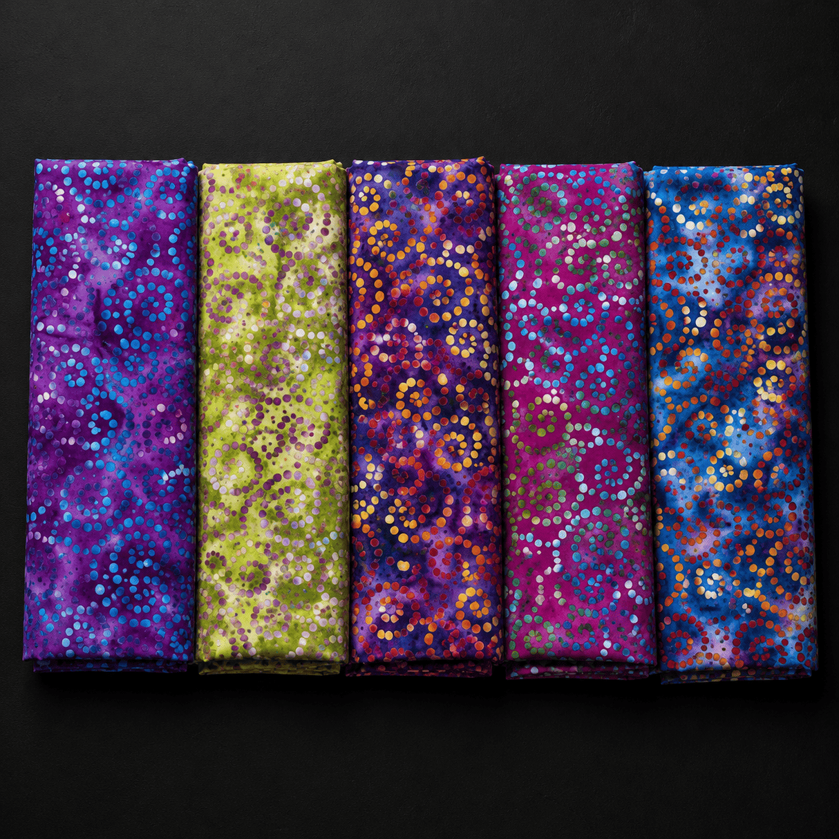 Pound A Metre 5 x 1 Metre 5 Metre Bali Batik Fabric Bundle- 100% Cotton (2005)