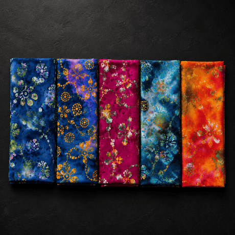 Pound A Metre 5 x 1 Metre 5 Metre Bali Batik Fabric Bundle- 100% Cotton (2006)