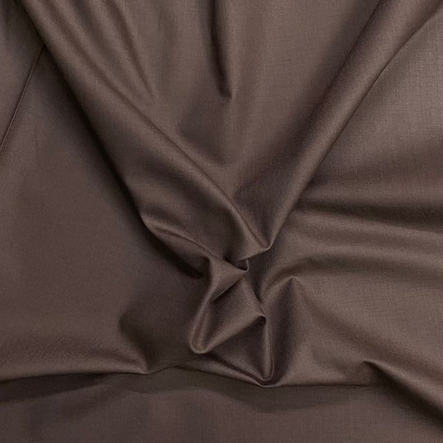 Pound A Metre 5 Metre Plain Cotton Poplin –  36” Wide - (Brown)