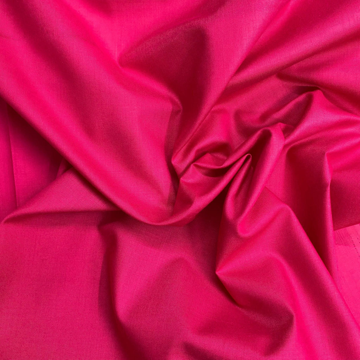 Pound A Metre 5 Metre Plain Cotton Poplin –  36” Wide - (Cerise)