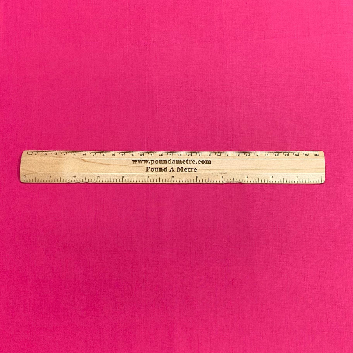 Pound A Metre 5 Metre Plain Cotton Poplin –  36” Wide - (Cerise)