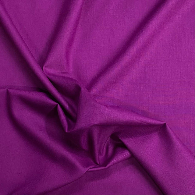 Pound A Metre 5 Metre Plain Cotton Poplin –  36” Wide - (Grape)
