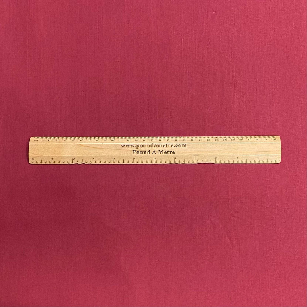 Pound A Metre 5 Metre Plain Cotton Poplin –  36” Wide - (Maroon)