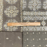 Pound A Metre 5 Metre Printed Foil Chiffon Bundle – 45" Wide (Brown)