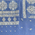 Pound A Metre 5 Metre Printed Foil Chiffon Bundle – 45" Wide (Denim Blue)
