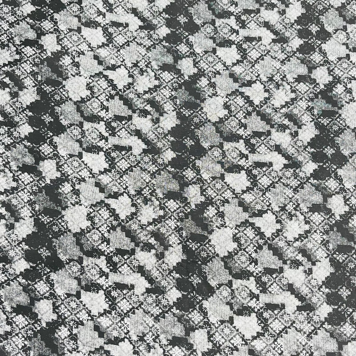 Pound A Metre 5 Metres Luxury Printed Cotton – 35" Wide- (Grey Brickway)