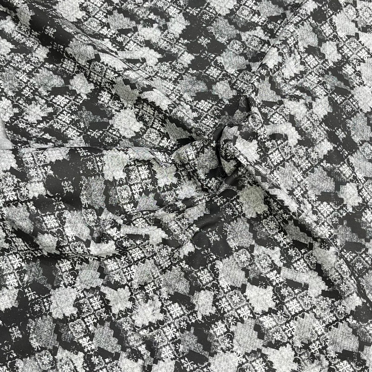 Pound A Metre 5 Metres Luxury Printed Cotton – 35" Wide- (Grey Brickway)