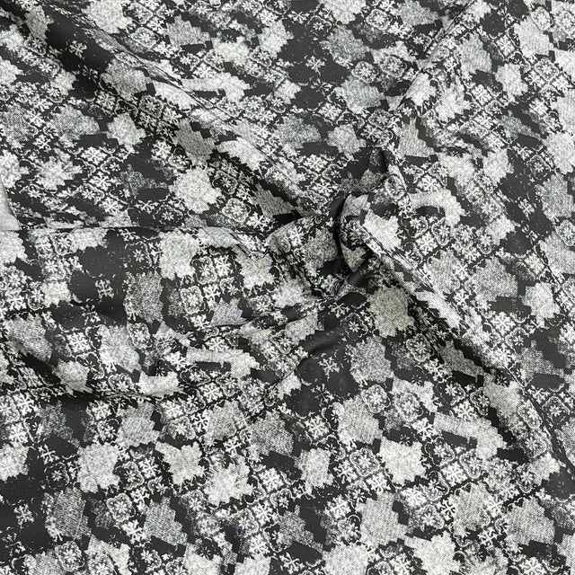 Pound A Metre 5 Metres Luxury Printed Cotton – 35" Wide- (Grey Brickway)
