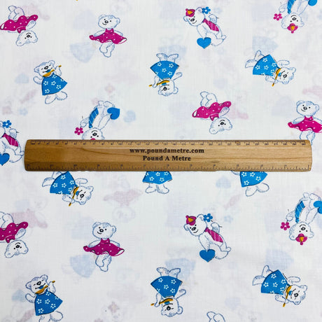 Pound A Metre 5 Metres Luxury Printed Cotton – 45" Wide- (Bear) (EOL)