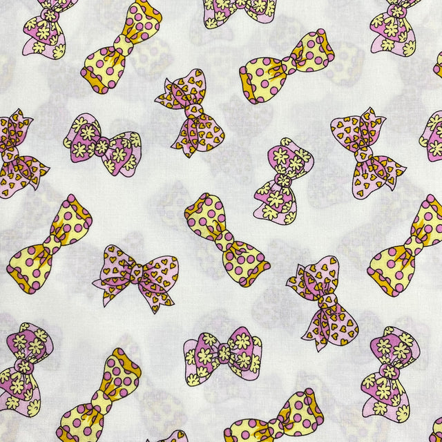 Pound A Metre 5 Metres Luxury Printed Cotton – 45" Wide- (Bow) (EOL)