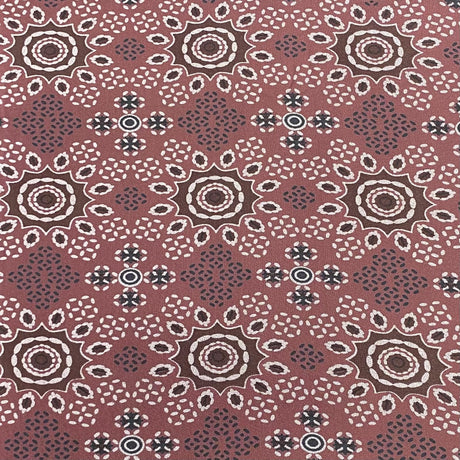 Pound A Metre 5 Metres Printed Alphine Fabric 36'' Wide - (Maroon Design)