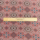 Pound A Metre 5 Metres Printed Alphine Fabric 36'' Wide - (Maroon Design)