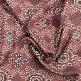 Pound A Metre 5 Metres Printed Alphine Fabric 36'' Wide - (Maroon Design)
