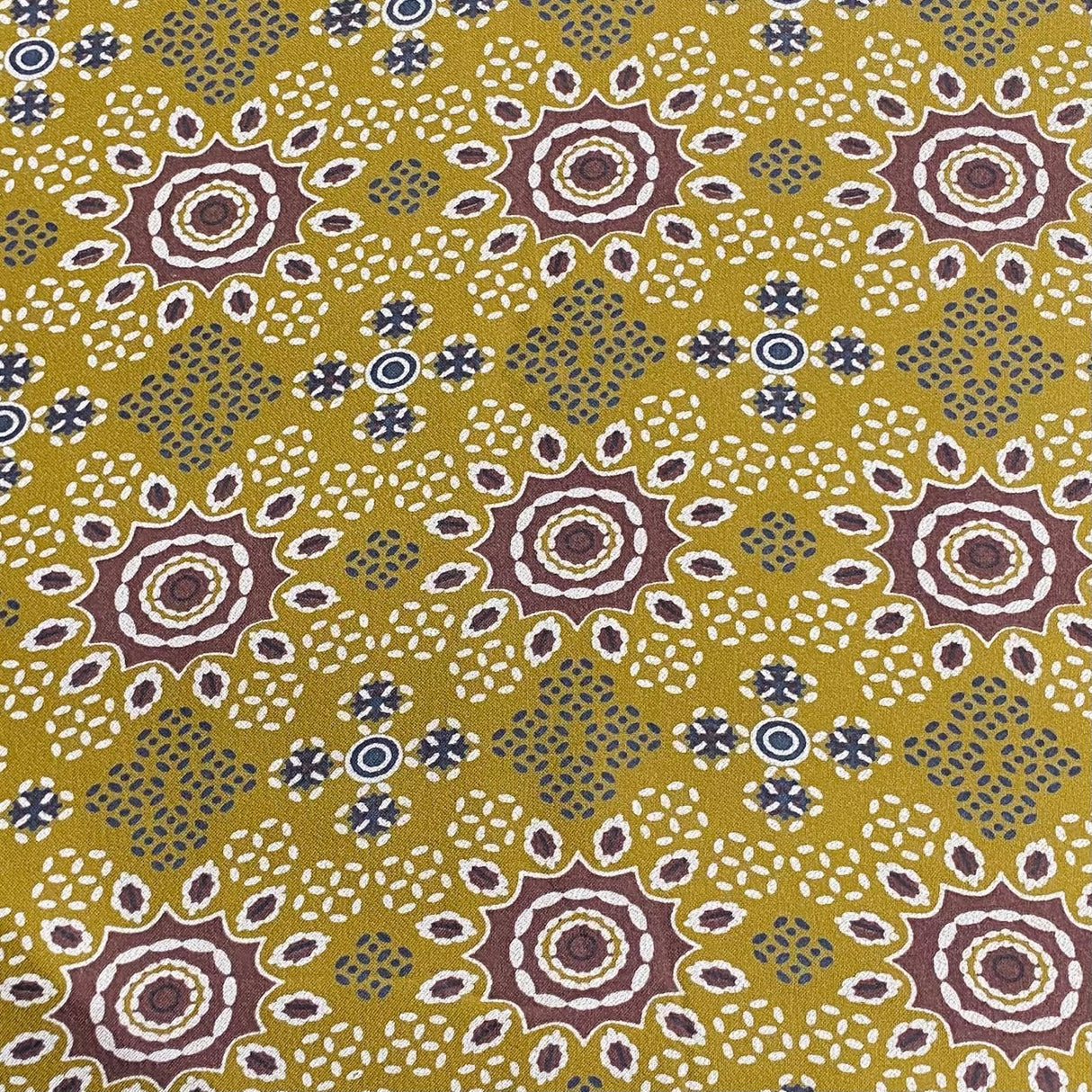Pound A Metre 5 Metres Printed Alphine Fabric 36'' Wide - (Yellow Design)