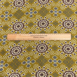 Pound A Metre 5 Metres Printed Alphine Fabric 36'' Wide - (Yellow Design)