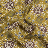 Pound A Metre 5 Metres Printed Alphine Fabric 36'' Wide - (Yellow Design)