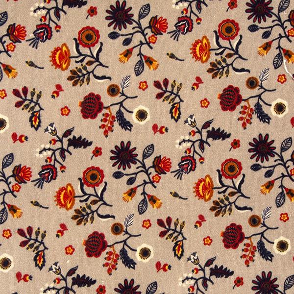 5 Piece 100% Cotton Fabric Bundle- 'Coffee & Cream' (Fat Quarters or Half Metres) - Pound A Metre