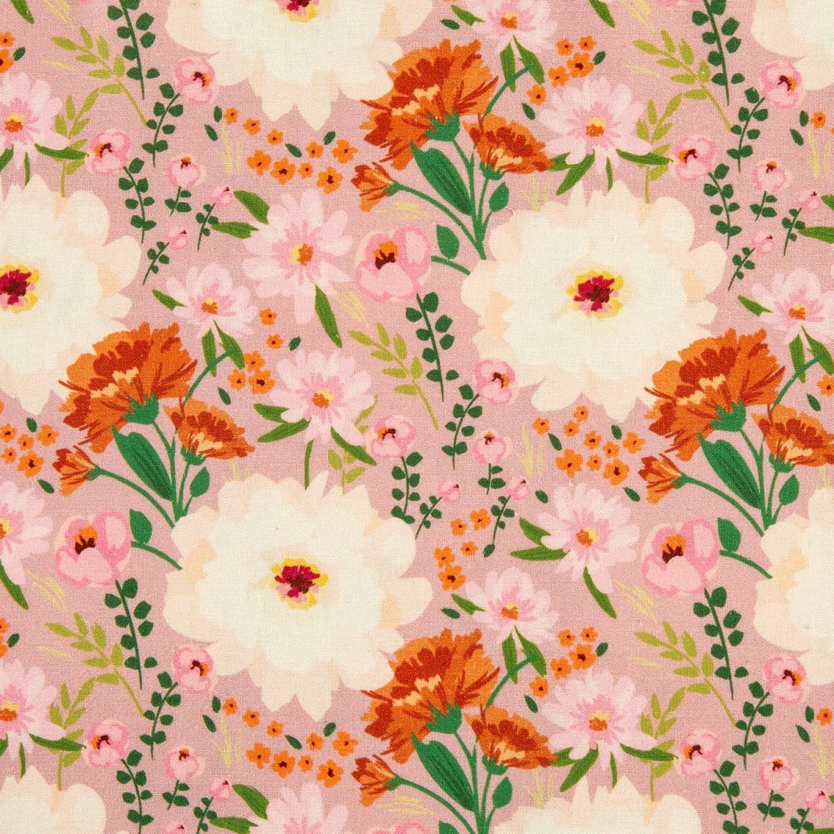 Pound A Metre 5 Piece 100% Cotton Fabric Bundle- 'Harrogate Floral' (Fat Quarters or Half Metres)