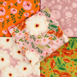 Pound A Metre 5 x Fat Quarters 5 Piece 100% Cotton Fabric Bundle- 'Harrogate Floral' (Fat Quarters or Half Metres)