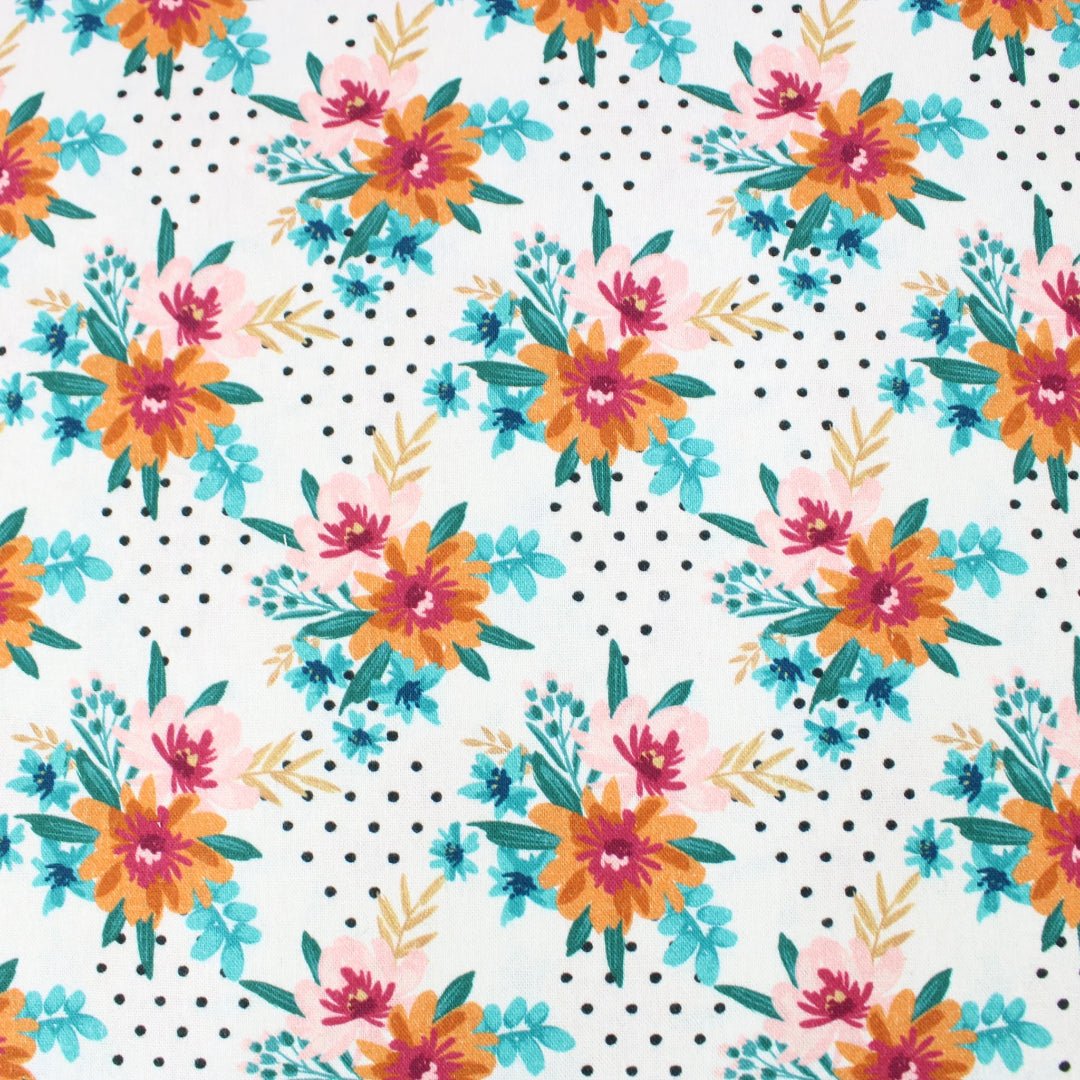 5 Piece 100% Cotton Fabric Bundle- 'Istanbul' (Fat Quarters or Half Metres) - Pound A Metre
