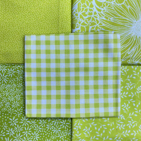 Pound A Metre 5 Fat Quarters 5 Piece Fat Quarter Bundle - 100% Cotton (Yellow)
