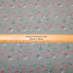 3 Metre Dressmaking Poly-Cotton - Seaside Edition - Swimmer - 45" wide Beige