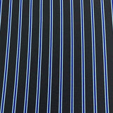 Pound A Metre 6 Metres 6 Metre Bundle – Luxurious Soft Viscose Jersey (1 Plain + 1 Printed) (Black & Blue)