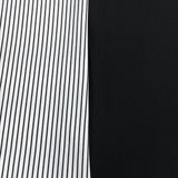 Pound A Metre 6 Metres 6 Metre Bundle – Luxurious Soft Viscose Jersey (1 Plain + 1 Printed) (Black & White)