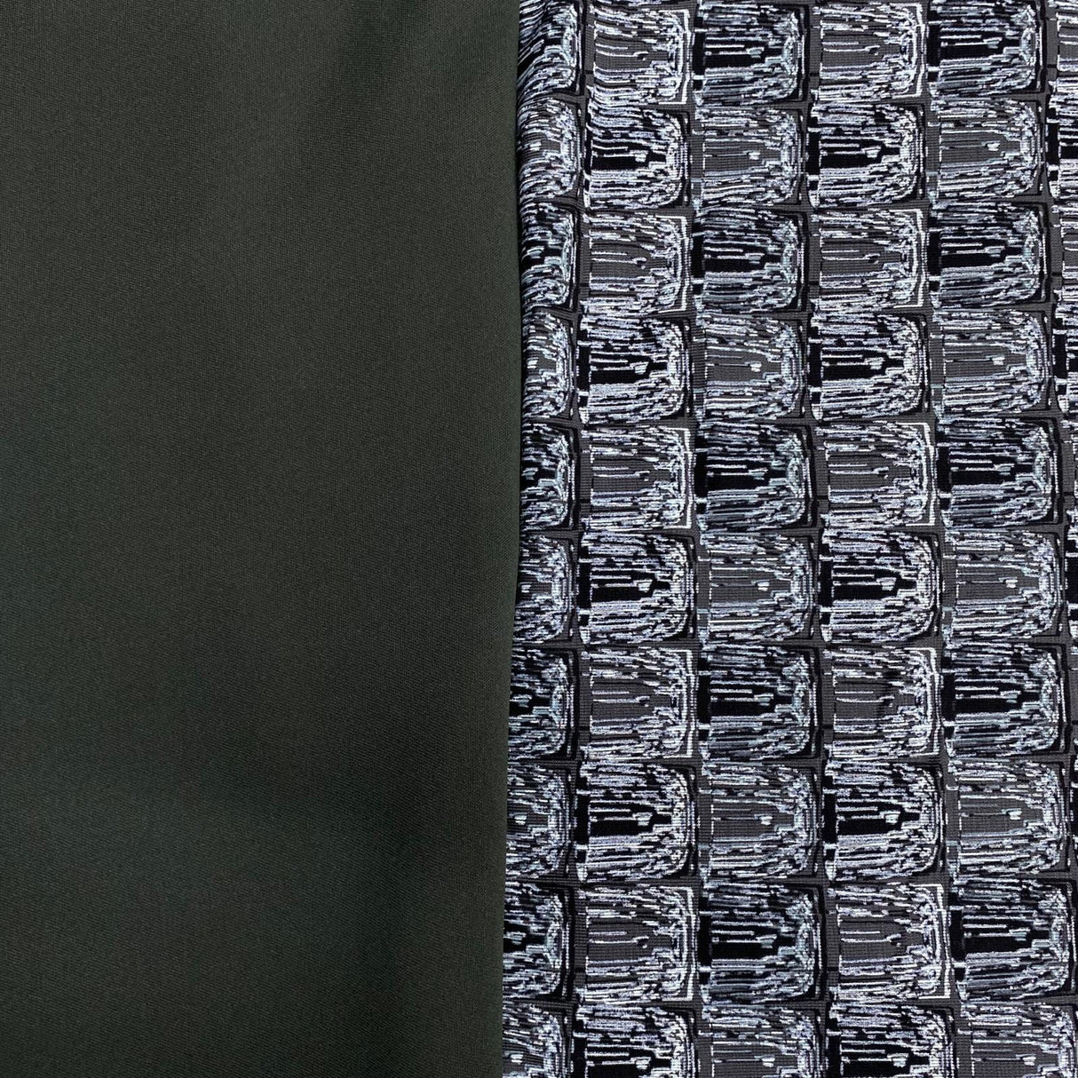 Pound A Metre 6 Metres 6 Metre Bundle – Luxurious Soft Viscose Jersey (1 Plain + 1 Printed) (Bundle 5)