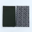 Pound A Metre 6 Metres 6 Metre Bundle – Luxurious Soft Viscose Jersey (1 Plain + 1 Printed) (Bundle 5)