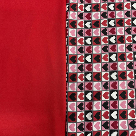 Pound A Metre 6 Metres 6 Metre Bundle – Luxurious Soft Viscose Jersey (1 Plain + 1 Printed) (Bundle 6)