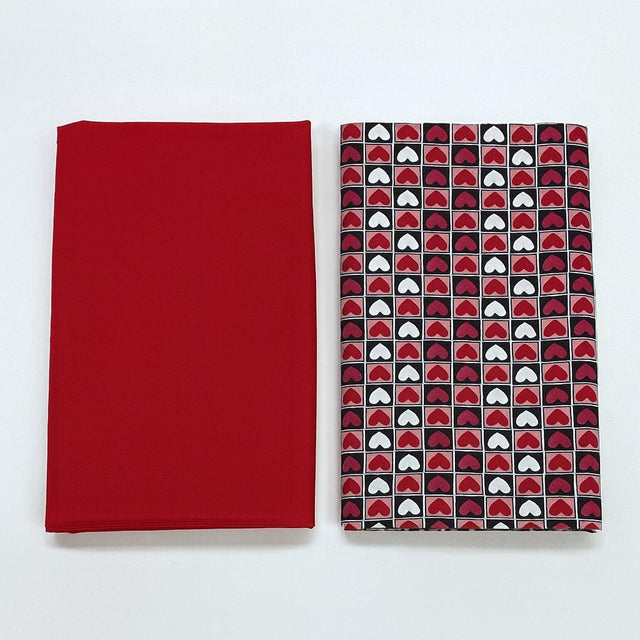 Pound A Metre 6 Metres 6 Metre Bundle – Luxurious Soft Viscose Jersey (1 Plain + 1 Printed) (Bundle 6)