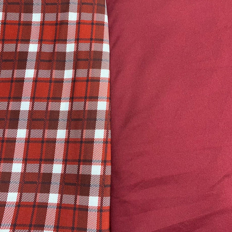 Pound A Metre 6 Metres 6 Metre Bundle – Luxurious Soft Viscose Jersey (1 Plain + 1 Printed) (Bundle 7)