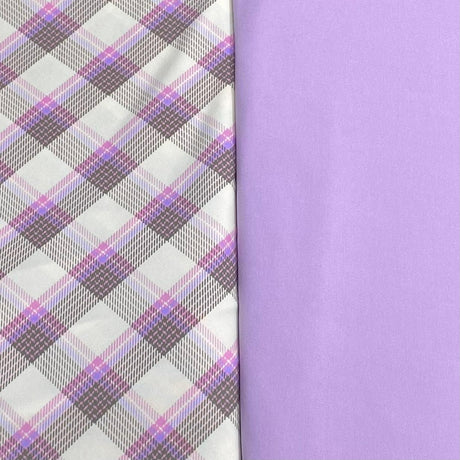 Pound A Metre 6 Metres 6 Metre Bundle – Luxurious Soft Viscose Jersey (1 Plain + 1 Printed) (Bundle1)