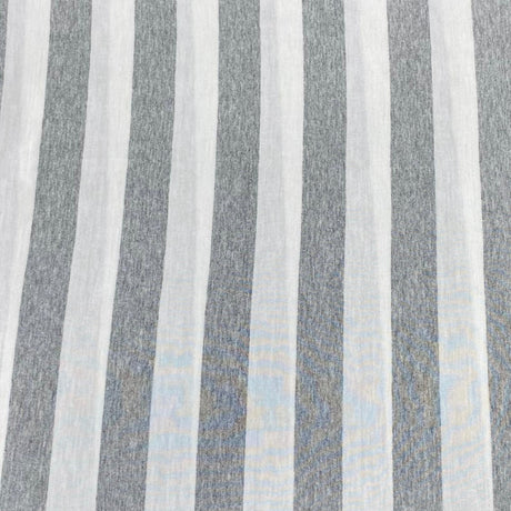 Pound A Metre 6 Metres 6 Metre Bundle – Luxurious Soft Viscose Jersey (1 Plain + 1 Printed) (White & Grey)