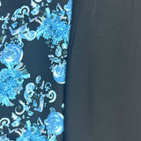 Pound A Metre 6 Metres, Dressmaking Printed & Plain Viscose Bundle- 55" Wide (Black)