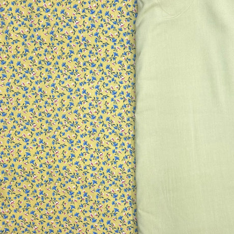 Pound A Metre 6 Metres, Dressmaking Printed & Plain Viscose Bundle- 55" Wide (Floral)
