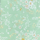 Pound A Metre 6 Metres, Dressmaking Printed & Plain Viscose Bundle- 55" Wide (Green)