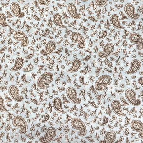 Pound A Metre 6 Metres, Dressmaking Printed & Plain Viscose Bundle- 55" Wide (White)