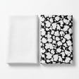 Pound A Metre 6 Metres Premium Japanese Crepe Bundle - 45'' Wide - (Black & White)