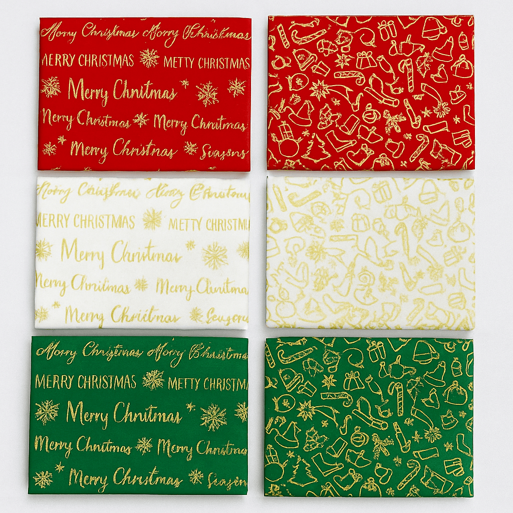 Pound A Metre 6 Piece 100% Cotton Fat Quarter Bundle- Christmas 1