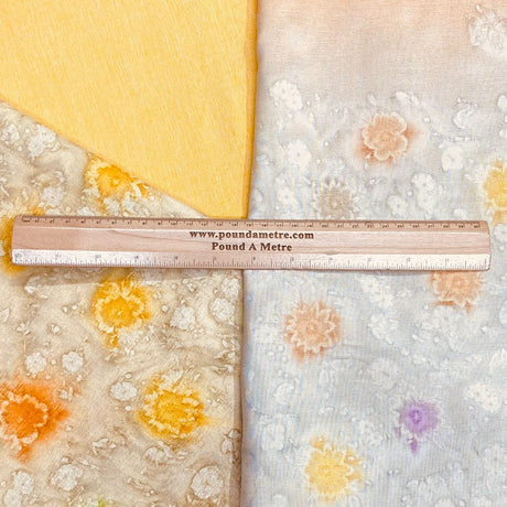 Pound A Metre 7 Metres Linen Look Fabric Bundle - 45" Wide- 3 Pieces (Orange)
