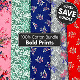 Pound A Metre 9 Metre Bundle Luxury 100% Cotton - 36" Wide - (Luxury Cotton)