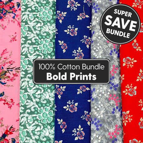 Pound A Metre 9 Metre Bundle Luxury 100% Cotton - 36" Wide - (Luxury Cotton)
