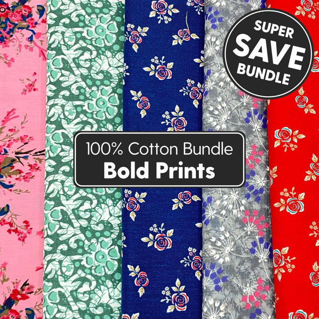 Pound A Metre 9 Metre Bundle Luxury 100% Cotton - 36" Wide - (Luxury Cotton)