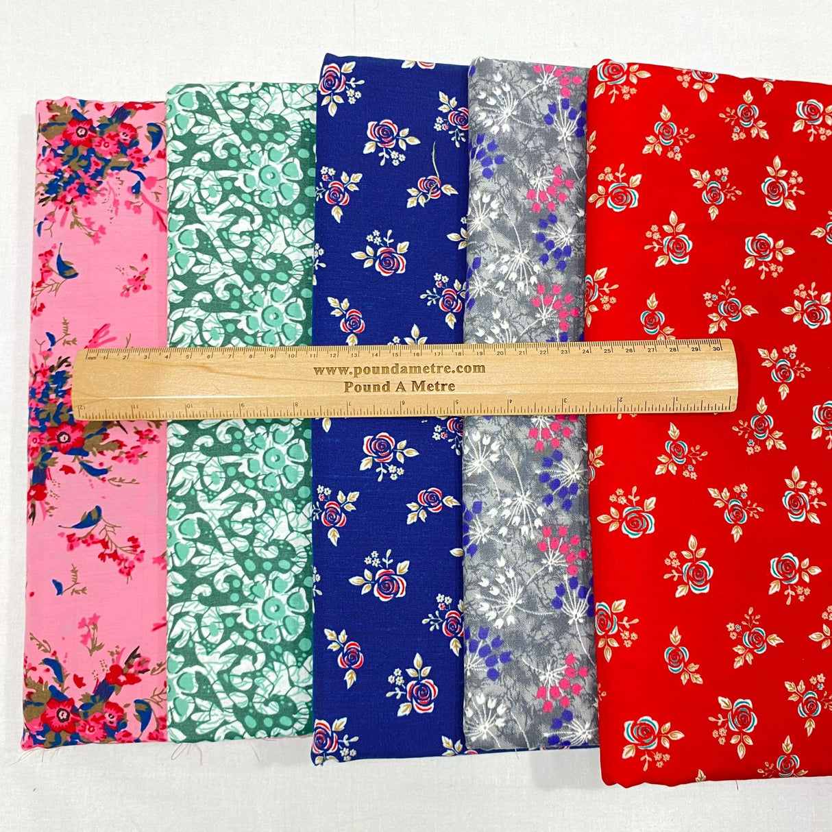 Pound A Metre 9 Metre Bundle Luxury 100% Cotton - 36" Wide - (Luxury Cotton)