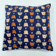 Pound A Metre 9cm x 9cm, Printed Cotton Canvas Miniature Cushions (Alphabet)