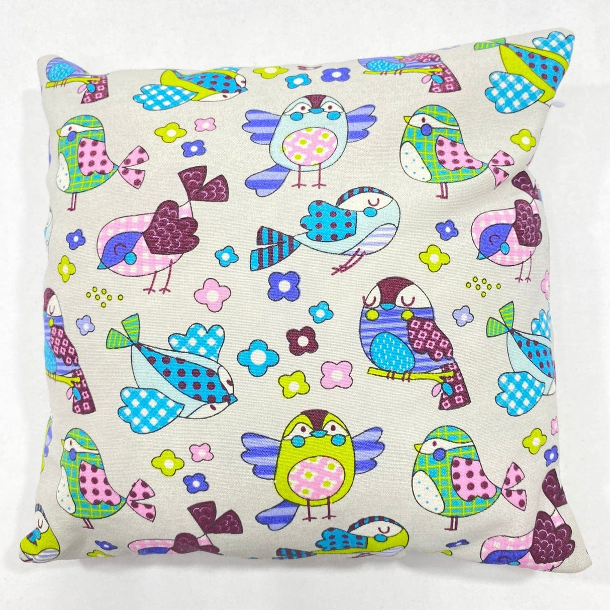Pound A Metre 9cm x 9cm, Printed Cotton Canvas Miniature Cushions (Birds)